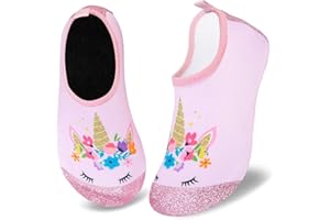 WateLves Kids Water Shoes Toddler Girls Boys Barefoot Non-Slip Quick Dry Aqua Socks for Beach Swim Walking