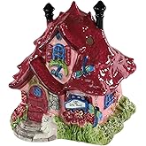 Blue Sky Clayworks Inn on Iris Pond Kitty Dragonfly Floral Candle House 23587