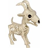 Crazy Bonez Skeleton Pygmy Goat Halloween Animal Decoration, 11.5"