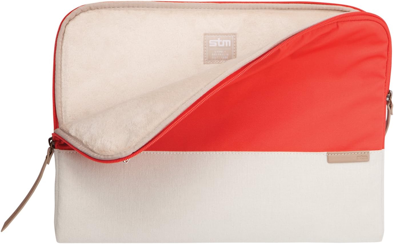 STM Grace, Women's Laptop Sleeve for 11-12-Inch MacBooks and Ultrabooks - Coral/Dove (stm-114-106K-46), Coral Dove, 11/12 inch - Image 4