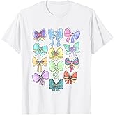 Disney Princess Cute Ribbons and Bows Pastel Colors Logo T-Shirt