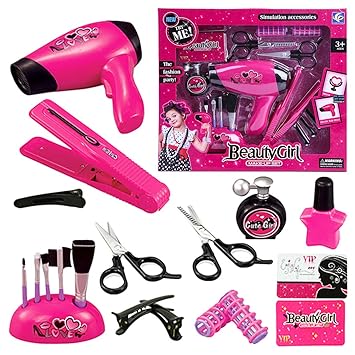 Phynedi Toy Hair Styling Set Play Hair Accessories Kids Play
