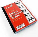 Silvine Cloakroom Tickets 1-1000 with Security Numbering CRT1000 Single view 2