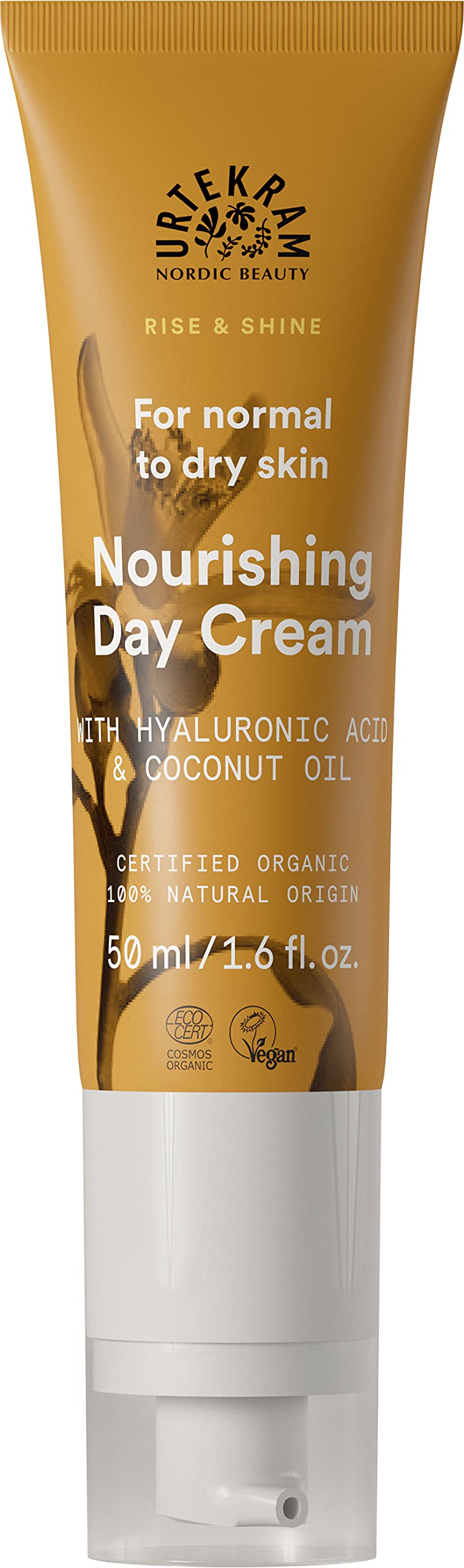 Urtekram Day Creme - Spicy Orange Blossom - Normal to Dry Skin - 50 ml, Vegan,Organic, Moisturizing, Natural Origin