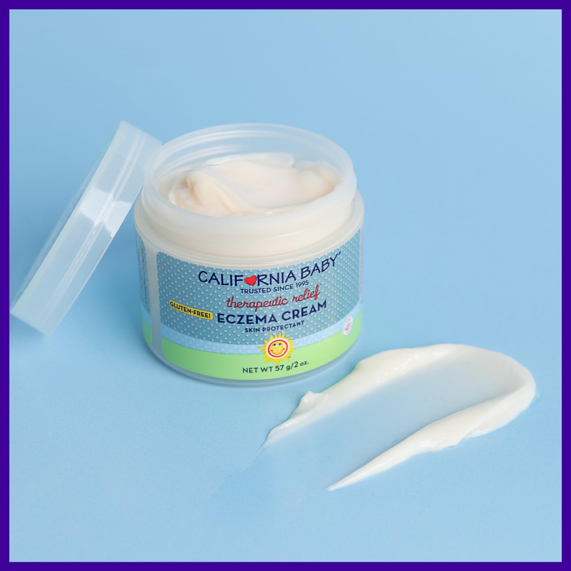 California Baby Eczema Cream | Steroid-Free Eczema Treatment | Colloidal Oatmeal + Aloe Vera | Soothing Eczema Lotion For Kids + Adults | 57 g / 2 oz.