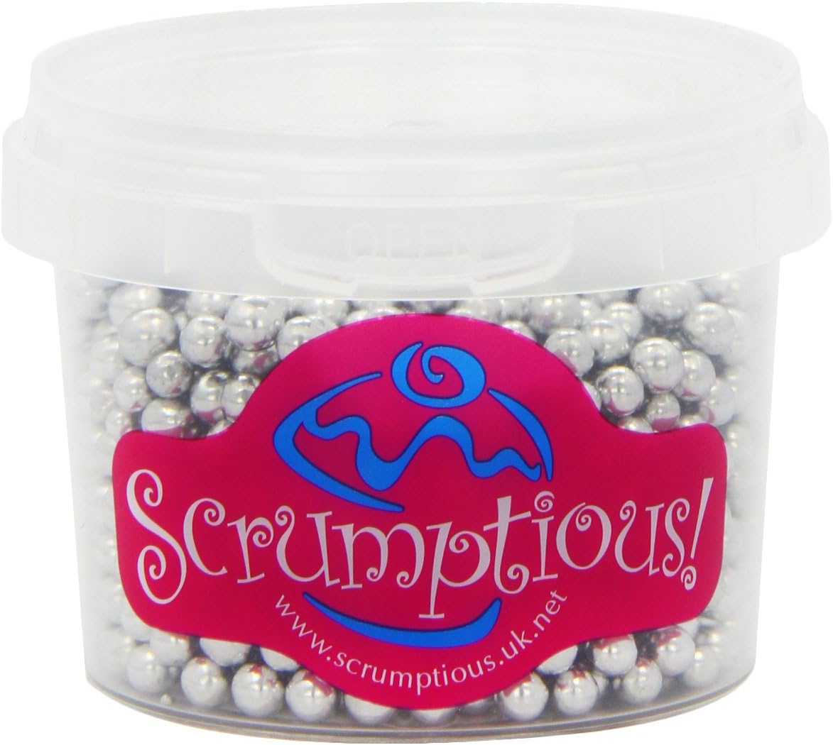 Scrumptious Silver Balls Cake Decorations (Pack of 3) Amazon.co.uk