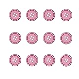 Libiline 100pcs Resin Button Solid Color 4Holes
