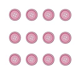Libiline 100pcs Resin Button Solid Color 4Holes