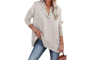 onlypuff Oversized Pulllover Hoodies for Women Fall Fashion Sweatshirts Teen Girls Hooded Tunic Tops