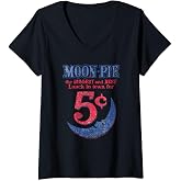 Womens MoonPie Lunch Munch V-Neck T-Shirt