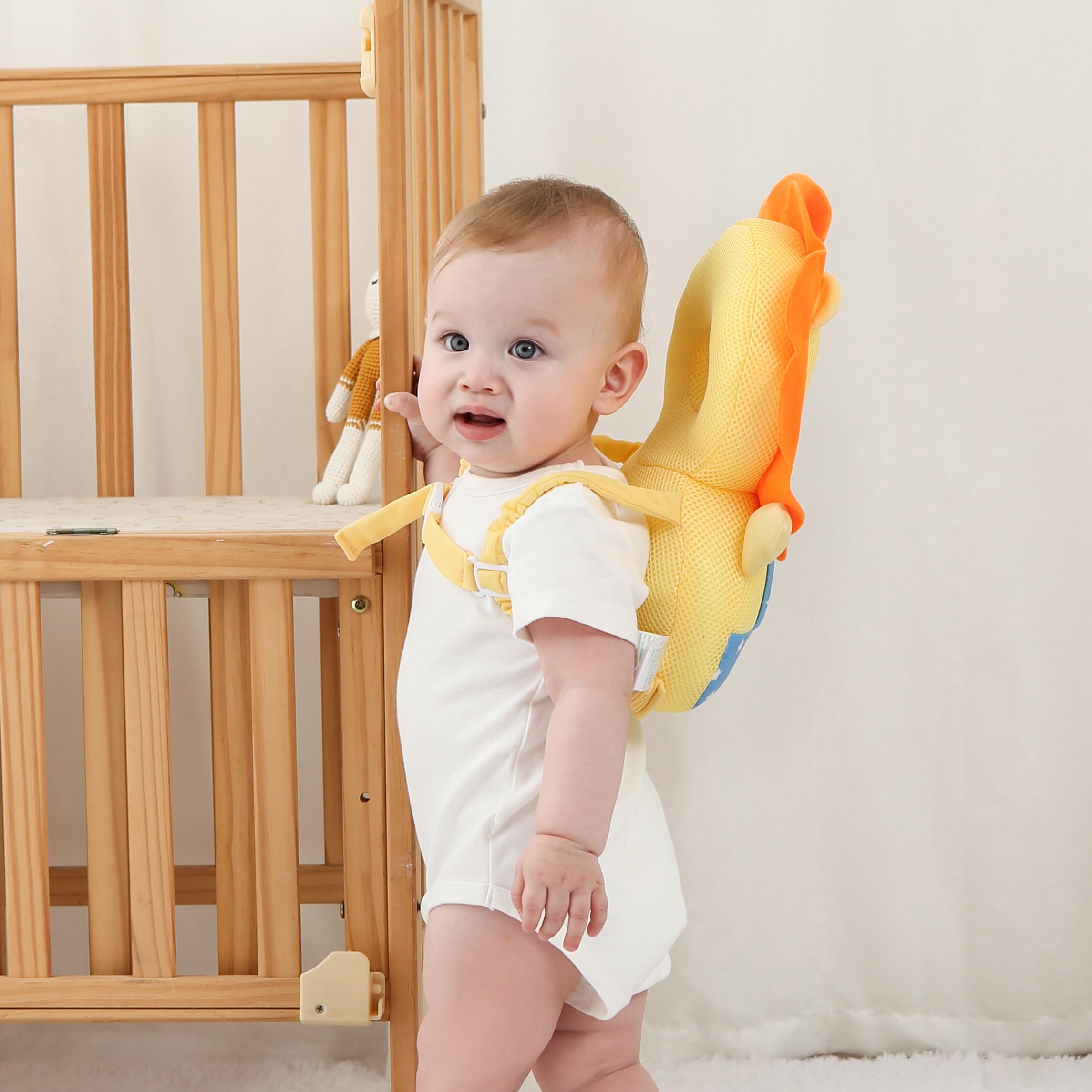 Baby Head Protector Backpack - Soft & Lightweight Head Protection Pillow for Bebe Walking and Crawling