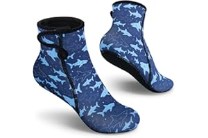 Summshall Kids Neoprene Socks 3mm Water Socks Keep Warm Sand Socks Anti-Slip Wetsuit Socks Water Sport Swimming Surfing