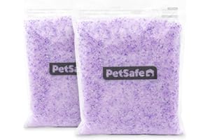PetSafe ScoopFree Lavender Non-Clumping Crystal Cat Litter, Lightly Scented Litter – Superior Odor Control – Low Tracking for