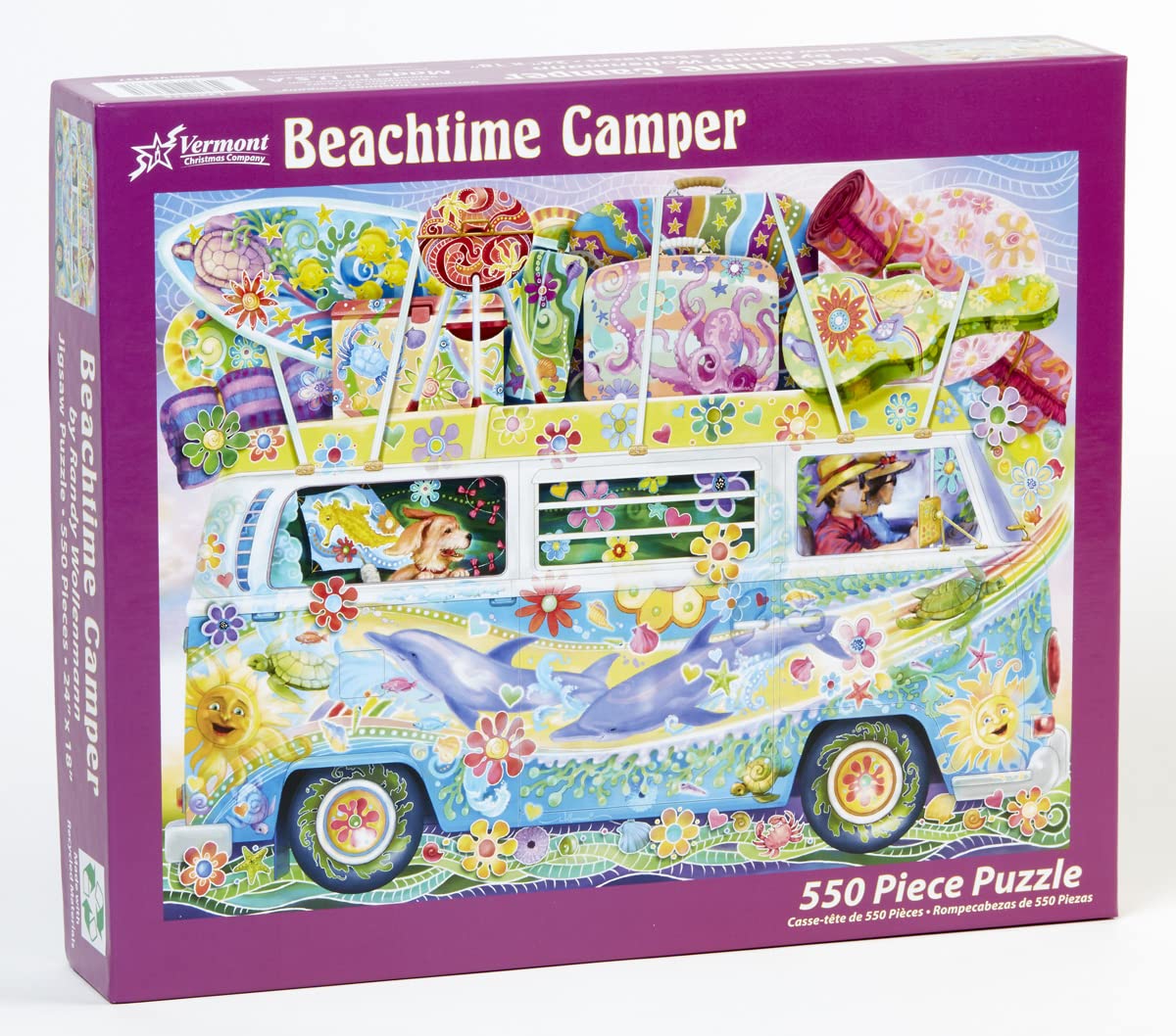 Vermont Christmas Company Beachtime Camper Jigsaw Puzzle 550 Piece