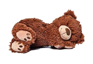 Grünspecht 322-V1 Wärme-Knuddel, Bär Mama, Rapssamenkissen, braun