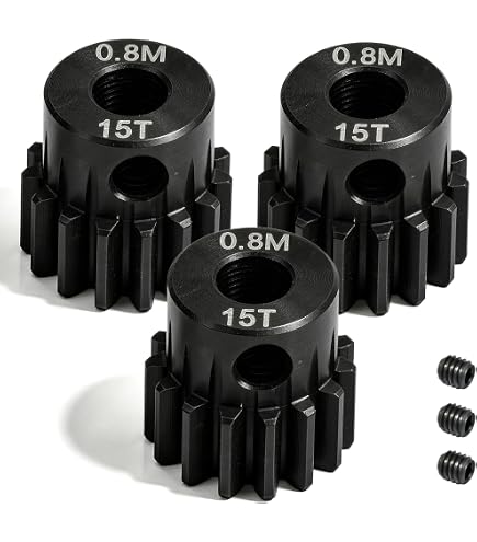 Amazon.com: ARRMA AR310876 Pinion Gear 20T 0.8 Mod 4x4 BLX 3S