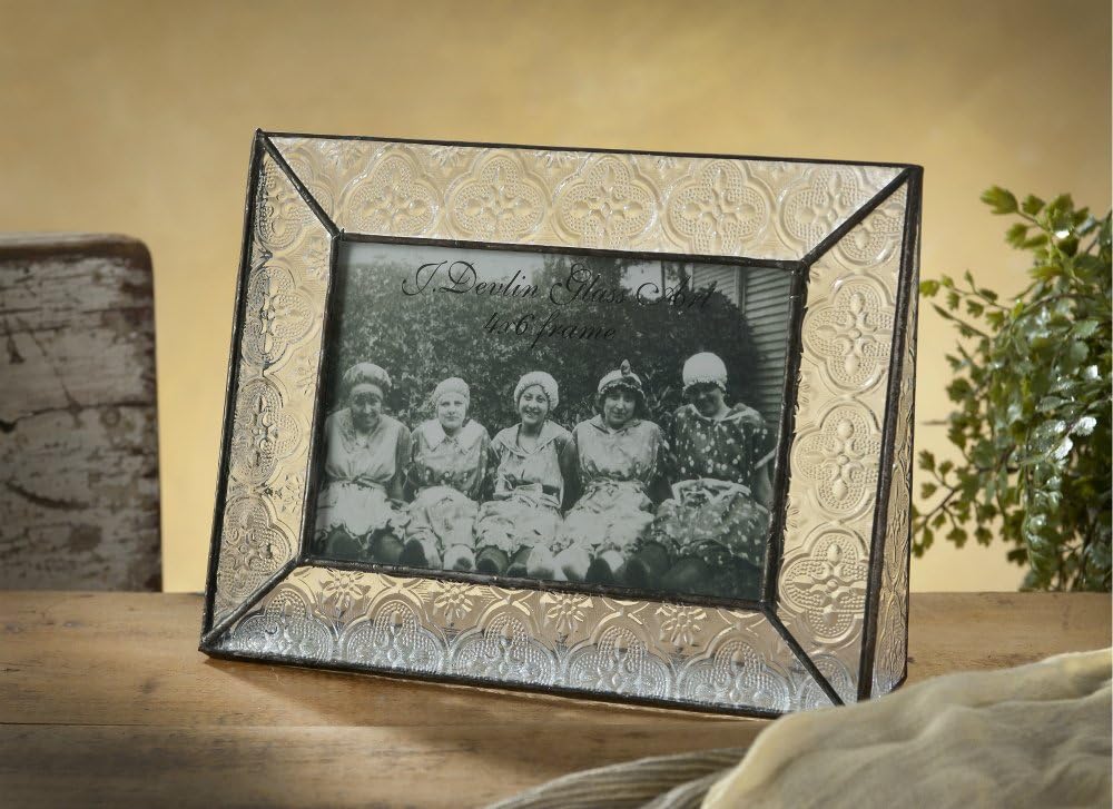 J Devlin Glass Art 4x6" Horizontal Vintage Photo frame