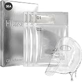House of B High-Purity Glutathione Face Film 2-Step Overnight Collagen Mask | Night Before Skin Prep, Glass Skin Glow, Hydrating, Firming, Korean Skincare for Women, 3g Ampoule + 22g Hydrogel, 3 Count