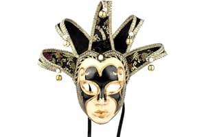 YU FENG Venetian Comedy Mask Exquisite Decoration Jester Masks for Party Holloween