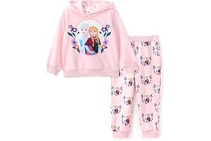 Disney Princess Toddler Girl Outfit Long Sleeve Hoodies and Pant Clothing Sets Fall Casual Pullover Tracksuit