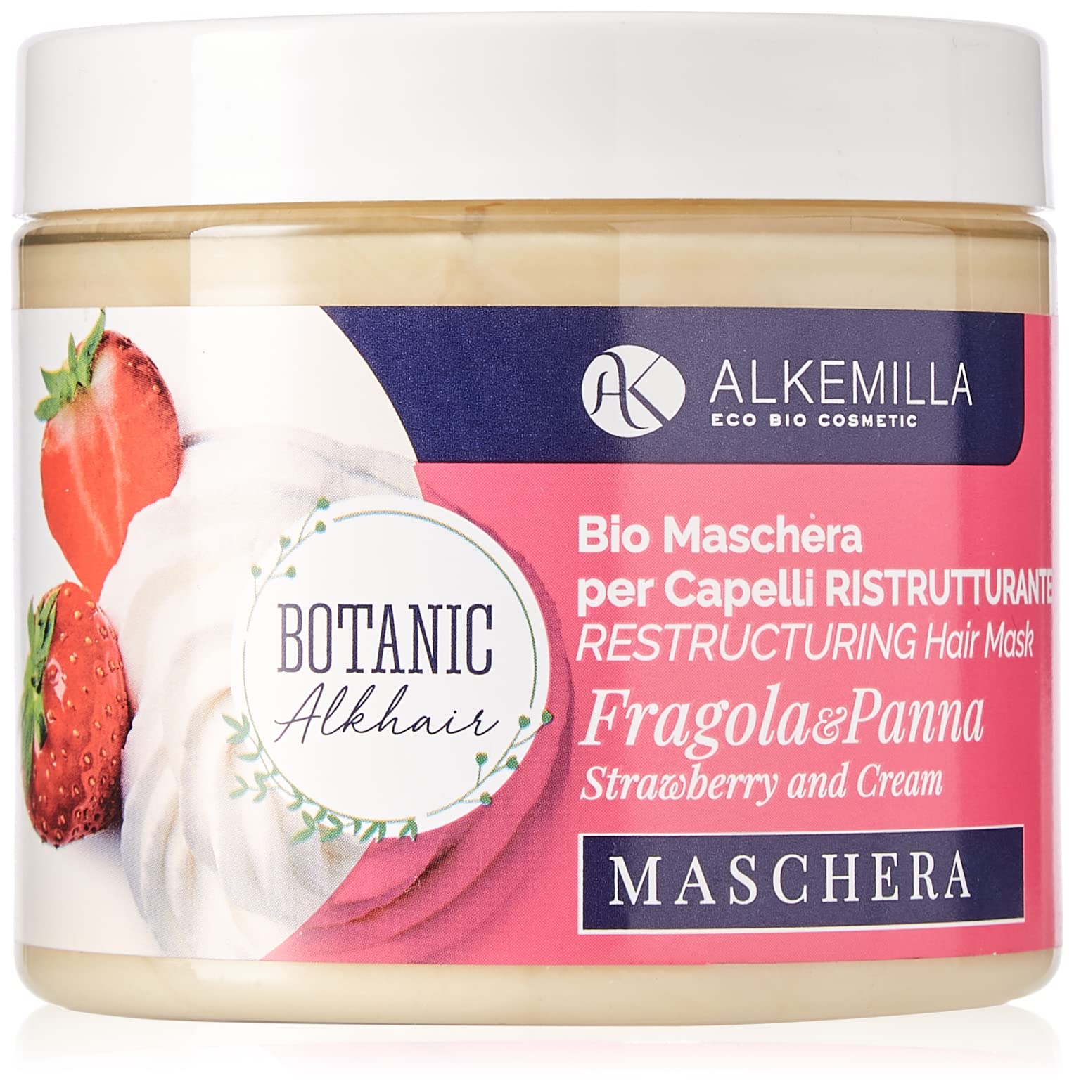 ALKEMILLA Maschera Fragole Panna