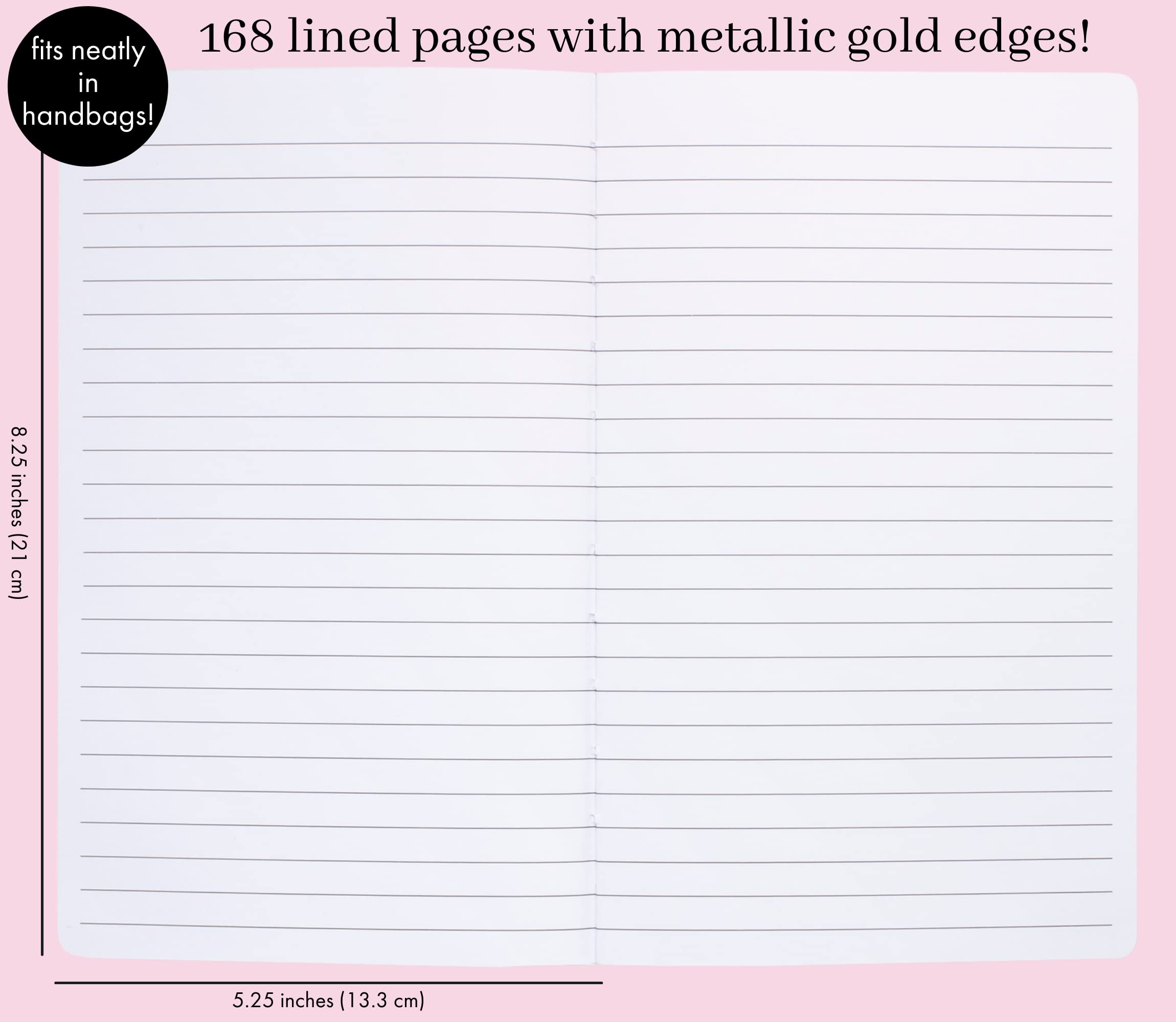 Kate Spade New York Black and White Journal Notebook, 8.25