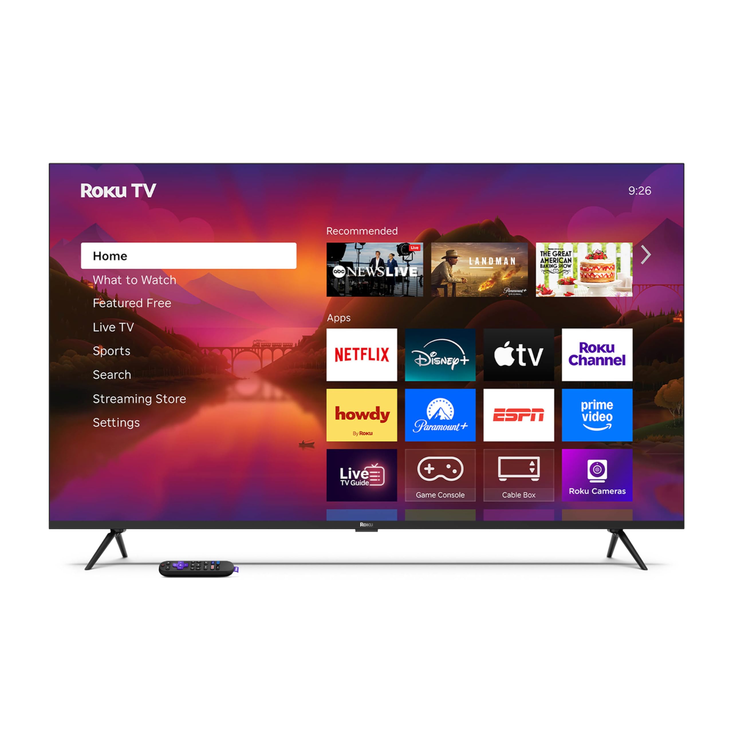 Roku Smart TV 2025 – 55-Inch Plus Series, Mini-LED TV – RokuTV with Enhanced Voice Remote – Flat Screen 4K QLED Television with Dolby Vision & Wi-Fi for Streaming Live Local News, Sports