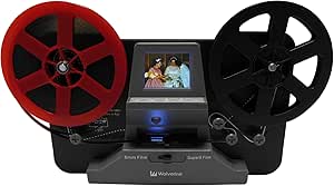 Wolverine 8mm and Super 8 Film Reel Converter Scanner to Convert Film into Digital Videos. Frame by Frame Scanning to Convert 3 inch and 5 inch 8mm Super 8 Film reels into 720P Digital