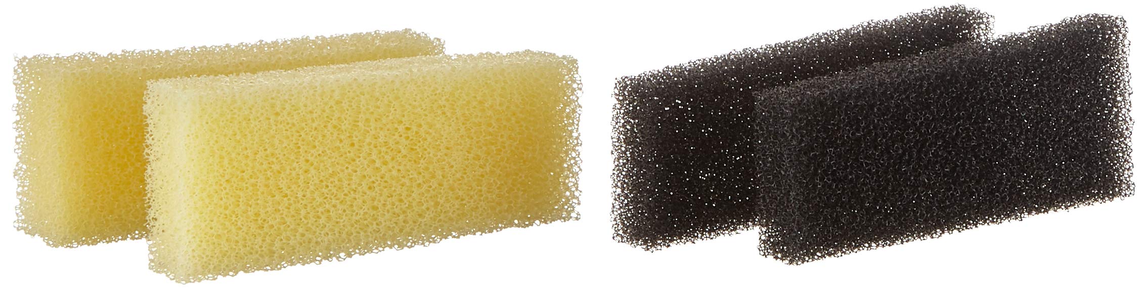 BLAU aquaristic BA-7700061 Sponges 2x Coarse, 2x Fine for Hanging Filter FM-60 Nano Filter, Aquarium Filter, External Filter