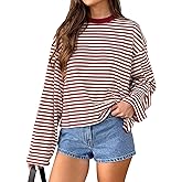 Women Y2k Long Sleeve Fairy Grunge Striped Baggy Tees Shirts 2000s Emo Aesthetic Sweater Crop Tops Streetwear