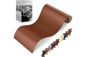 YAFLC Self Adhesive Leather Repair Tape Kit, 4"x 63" Leather Repair Patch for Furniture, Leather Repair Patch for Car seat, Sofas, Couch, Boat Seat（Caramel）
