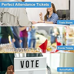 L LIKED 2000 Blue Raffle Tickets with Perforations