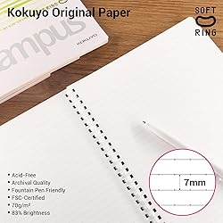 Kokuyo Spiral Notebook Journal, 4 Pack Campus B5