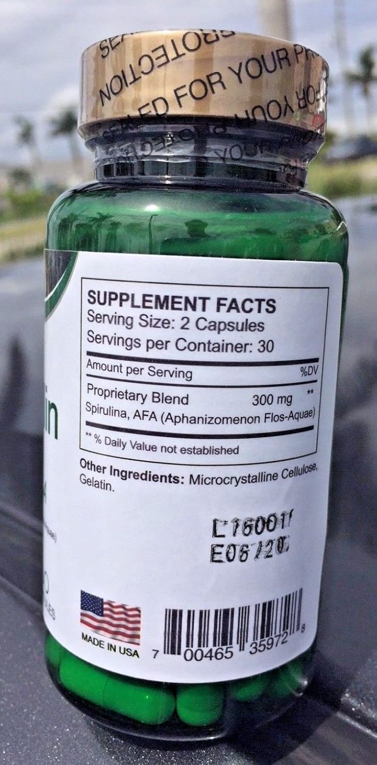 Amazon.com: BioSpirulin Plus AFA (Aphaminozen Flos - Aquae) Dietary Supplement Espirulina: Health & Personal Care