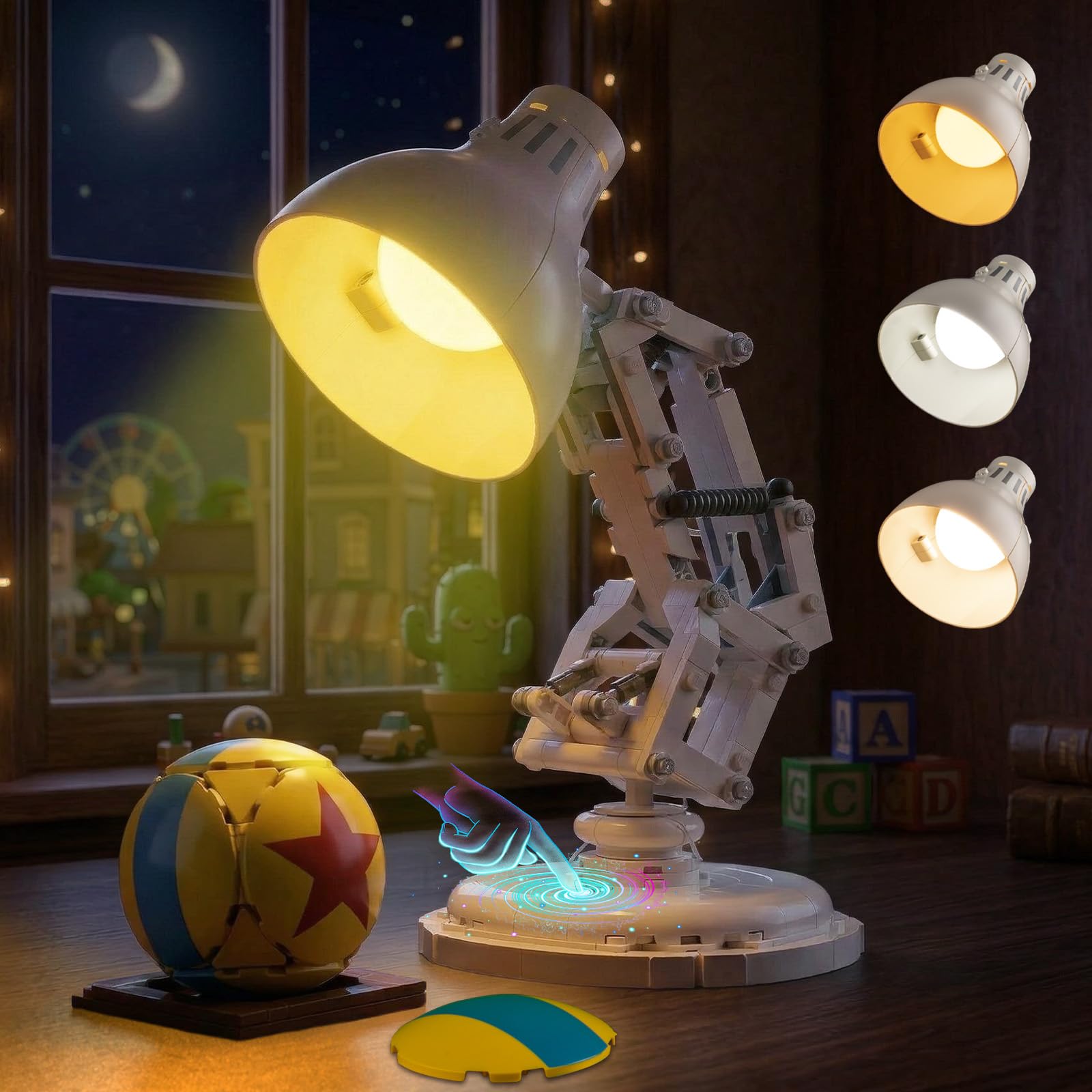 Photo 1 of **MISSING PARTS**
Kyglaring LED Light Kit Compatible with Lego Pixar Luxo Jr 21357 Building Blocks, Upgraded Touch Control & Dimming, Lighting Accessories for Lego Pixar Lamp Model Set, Lights Only
