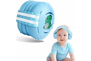 FLORIOGRA Baby Headphones for Noise, Baby Ear Protection for Babies and Toddlers 0-36 Months - Adjustable Babies Noise Cancelling Headphones -Infant Ear Protection Earmuffs Against Hearing Damage (Blue)