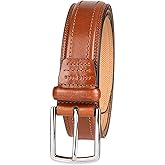 Cole Haan Men’s Leather Dress Belt – Polished Brown, Tan, or Cognac for Work or Formal Wear