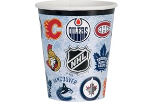 Unique 59386 9-Oz NHL Hockey Party Cups, 8-Count