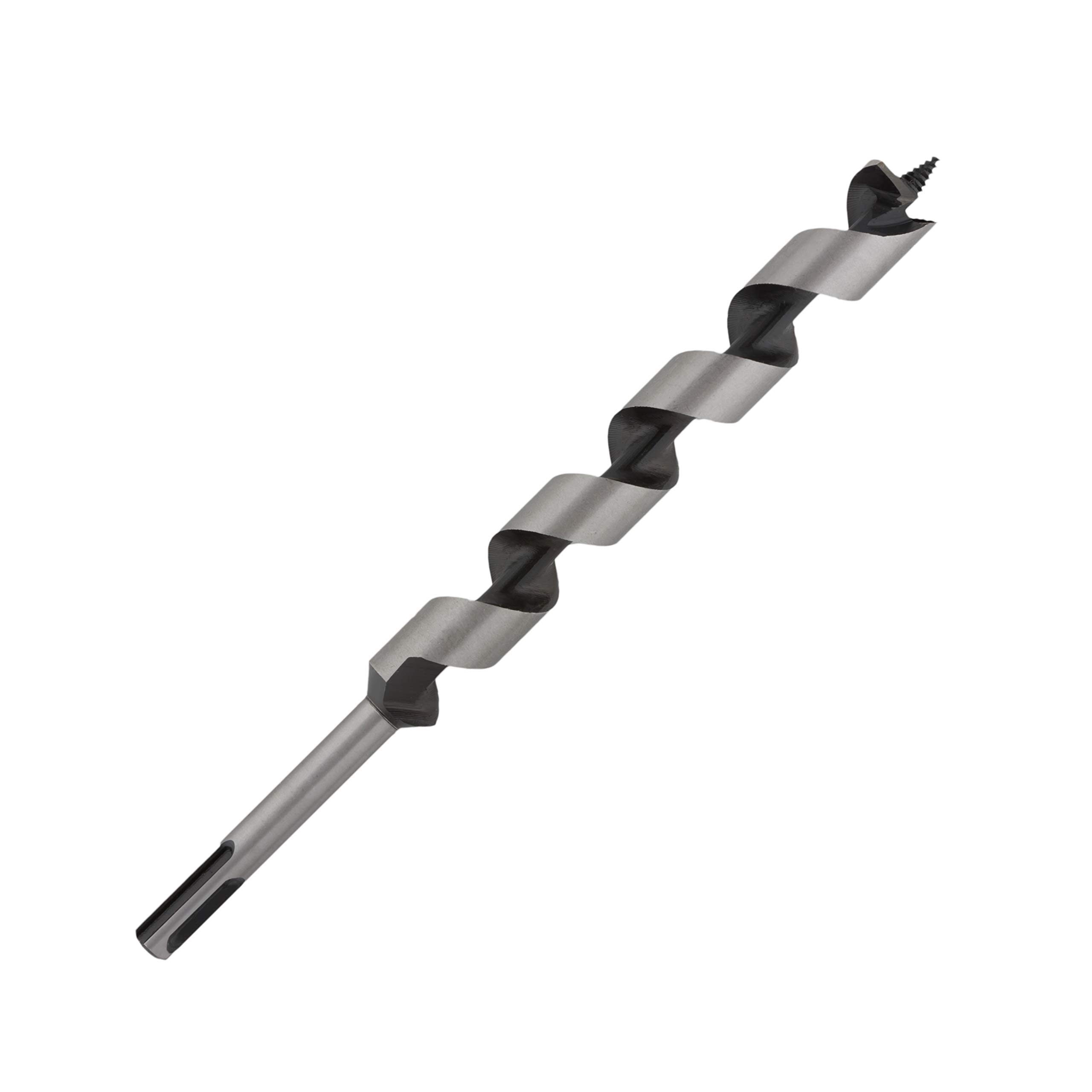 UK Drills 20mm x 235mm, SDS Shank, Auger Wood Drill Bit Woodworking (Not Hex Shank)