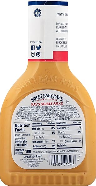 SWEET BABY RAYS DIPPING SECRET SAUCE, 14 OZ