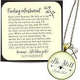 Gutsy Goodness Surrender Necklaces Women Of Faith Life Quotes Handmade Jewelry Pendants with Gift Card