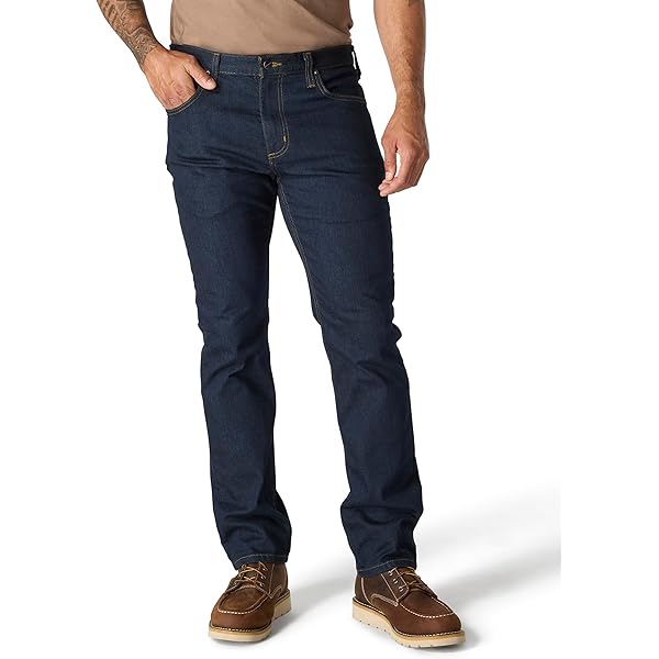 Wrangler Men's Texas Stretch Tapered Jeans - Regular Fit, 97% Cotton 3% Spandex