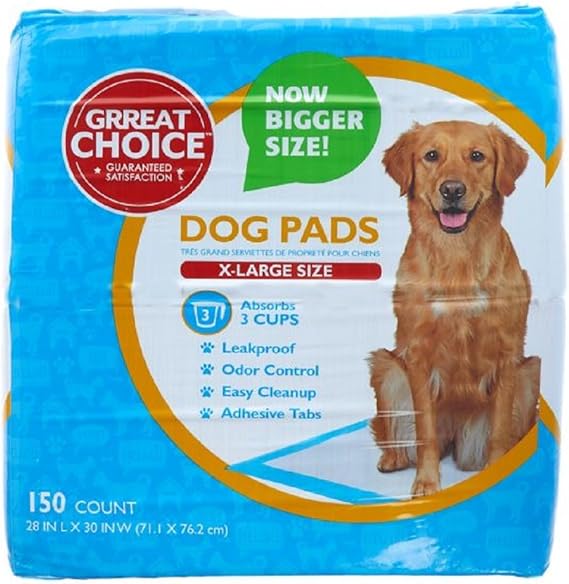 Grreat Choice XLarge Dog Pads (150 Count 2 Pack) Amazon.ca Pet