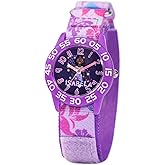 Disney Encanto Isabela Girls 3–7 with Classic Character Dial – Gift for Girls Who Love Encanto – Easy-Read Face, Purple Bezel, and Purple Nylon Strap - Buy and GET 1 Free Mystery Watch