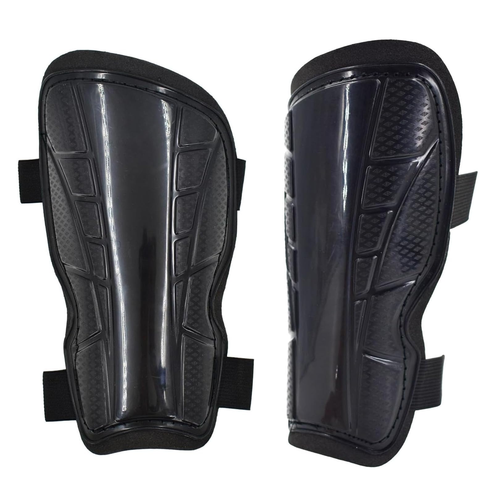 JYTDBCS Adult Football Shin Guards, Unisex, Black, One Size