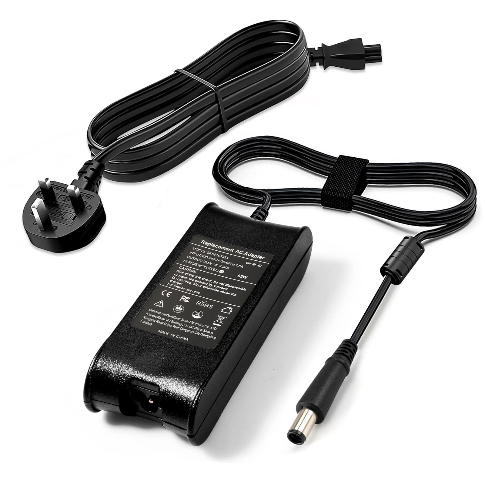 65W Laptop Charger Compatible with Dell Latitude 5490 E5430 E7270 E7440 E6440 E7250 E5440 E5450 E5470 LA65NM130 7480 5480 E5430 HA65NM130 3180 DA65NM191 3190 PA-12 Ac Adapter