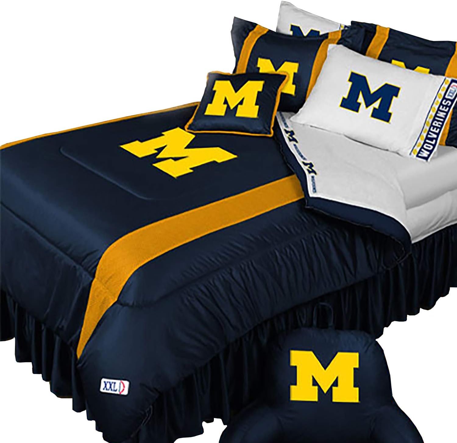 NCAA Michigan Wolverines 5pc BED IN A BAG