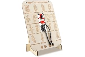 CALIDAKA Learn Knot Training Board, 16 Knotting Methods for Beginners, Portable Knot Tying Book for Fishing, Backpacking, Hiking, Outdoor Survival, Camping