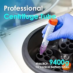 zommto 15mL Centrifuge Tubes,100 PCS Conical Tubes