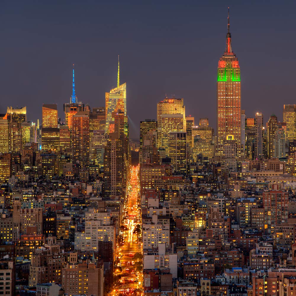 International Graphics - Finished Picture - Aurélien, Terrible - ''Skyline''- 30 x 30 cm - Direct printing on acrylic glass